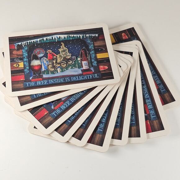 New Belgium Coaster Postcards 2° Below Winter Ale Beer Promo Holiday  Lot of 10 - Picture 5 of 14
